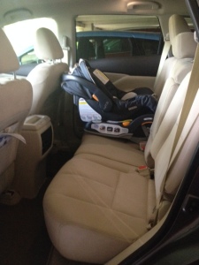 Car seat installed
